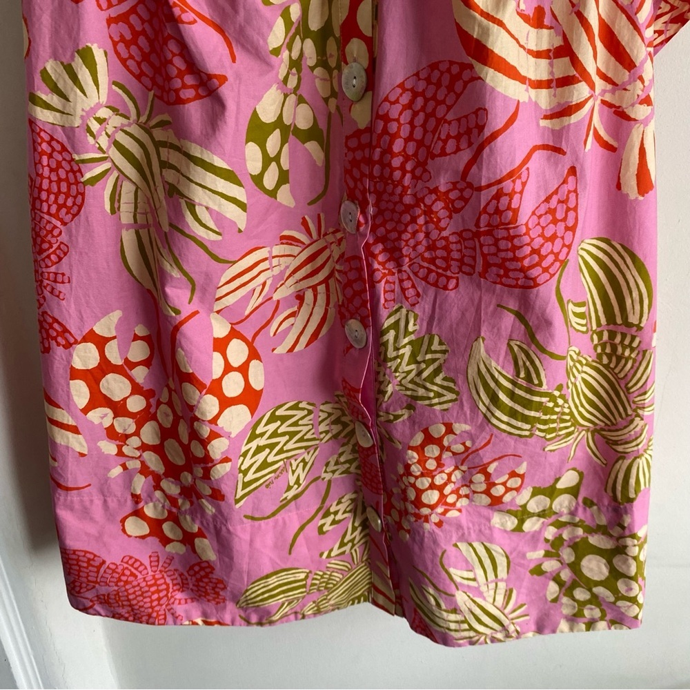 FARM RIO MIXED LOBSTERS RUFFLE MINI DRESS - Picture 6 of 16
